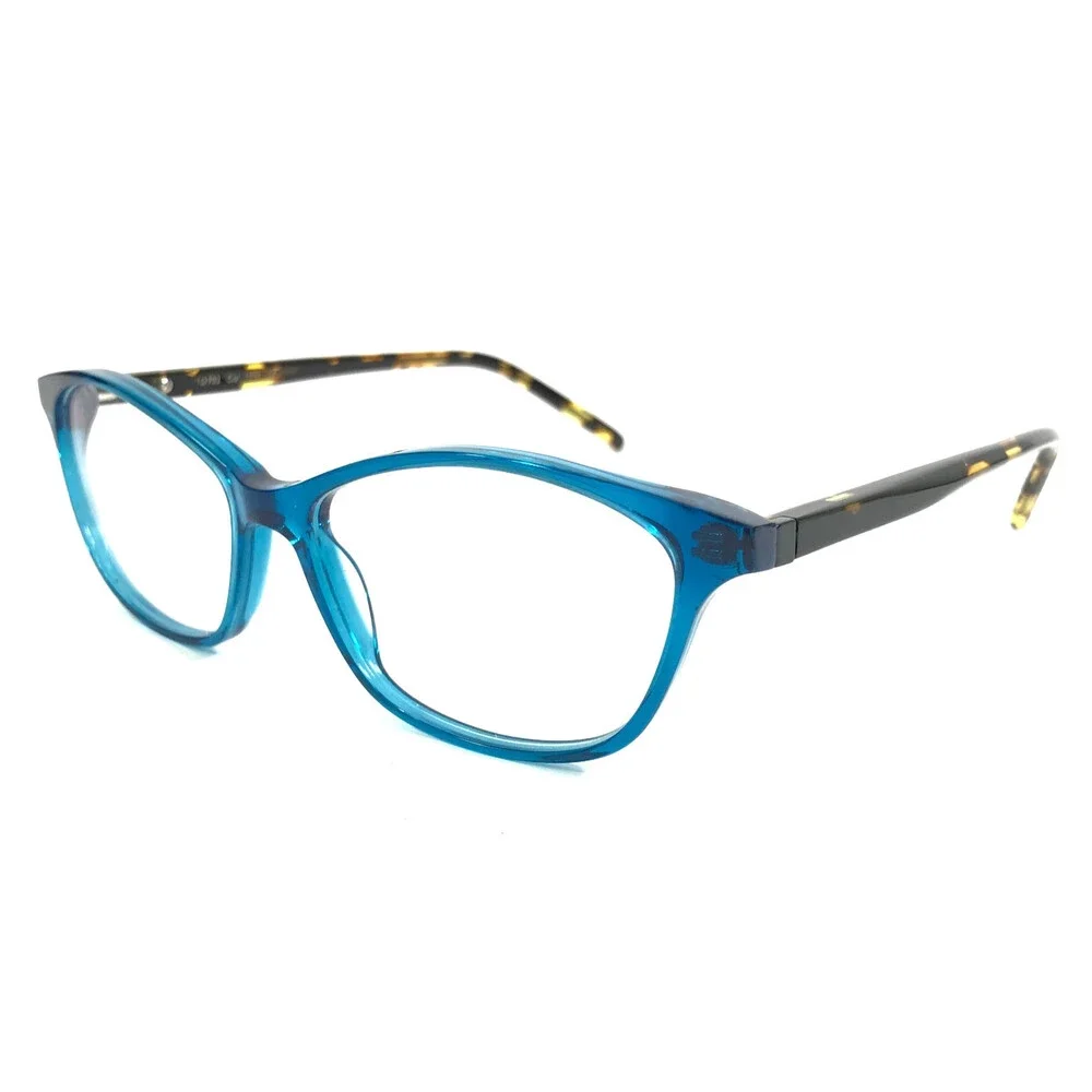 Tom Davies Eyeglasses Frames TD702 Col. 1929 Clear Blue Tortoise 53-15-140